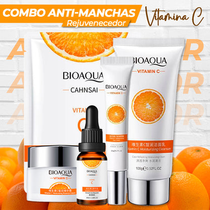 KIT BIOAQUA - Gel Exfoliante Iluminador Enzimático - Vit C - PAGUEL AL RECIBIR