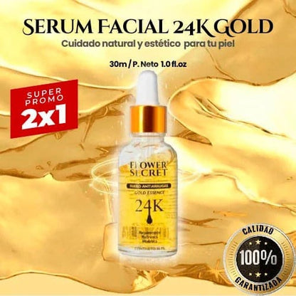 Serum Antiarrugas 24K Gold - Rejuvenece tu Piel en 7 Días (LLEVA 2X1)