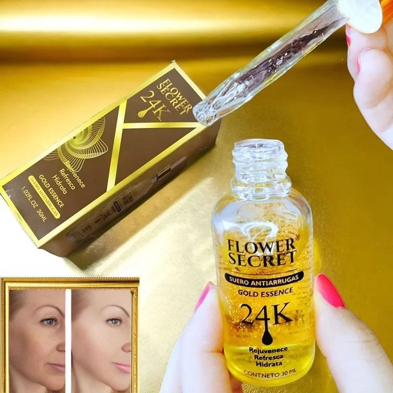 Serum Antiarrugas 24K Gold - Rejuvenece tu Piel en 7 Días (LLEVA 2X1)