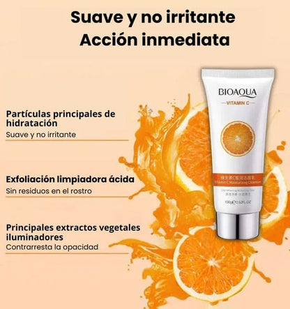 KIT BIOAQUA - Gel Exfoliante Iluminador Enzimático - Vit C - PAGUEL AL RECIBIR